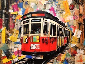 Standseilbahn-Station Collage