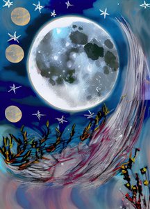 Mond in der Nacht