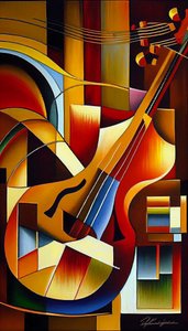 Musikinstrument, Abstrakte Malerei