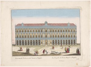 Ansicht des Palazzo Reale in Neapel von familie Remondini (attributed to)