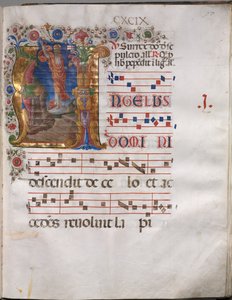 Antiphonar: Initiale A, Auferstehung