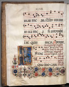 Antiphonar: Initiale, Engel von follower of Girolamo da Cremona