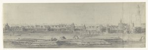 Ansicht von Kampen, 1672 (Serie: Zeichnungen des französischen Einfalls in die Niederlande 1672 von Adam Frans van der Meulen, aufbewahrt in der Manufacture des Gobelins)