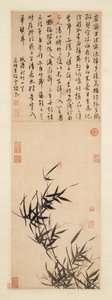 Dem Bambus lauschen von imitator of Wen Zhengming