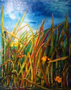 Wilde Iris Wasserschlange, 2017 von jocasta shakespeare
