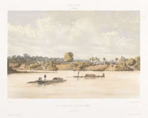 Ansicht von Post Gelderland und Joden Savannah von jonkheer Jacob Eduard van Heemskerck