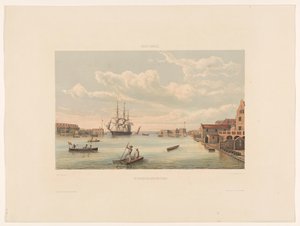 Willemstad. Der Eingang des Hafens von Curaçao von jonkheer Jacob Eduard van Heemskerck