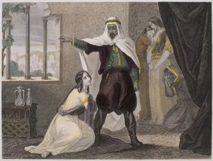 Die Entführung der schönen Zhoraydah, Illustration aus Histoire des pirates et corsaires de l