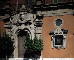 Ansicht des Palazzo Zuccari von or Zuccaro Federico Zuccari