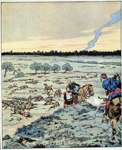Schlachtschiffe? Es gibt keine mehr! Antwort eines Generals an einen Offizier, der bei der Schlacht von Reischoffen Verstärkung forderte, bekannt für seine schwere Pflicht im Jahr 1870. Illustration von Job (Jacques Marie Gaston Onfray und Breville) für da