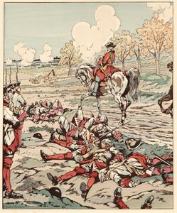 Kanon? Nun... Es tötet, das sind alle Worte von Saint Pern (Saint-Pern), die er mit seiner Schnupftabakdose in der Hand nach dem Massaker der Grenadiere durch die Kanonen der feindlichen Armee in der Schlacht von Minden 1759 während des Siebenjährigen Krie von pseudonym for Onfray de Breville Jacques Job