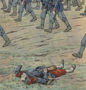 Frankreich von den Preußen überfallen