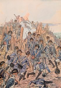 Jacques Marie Gaston Onfroy de Breville dit JOB (1858-1931) - Amerikaner greifen am 14. Oktober ein Reduit in Yorktown an