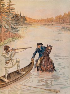 Jacques Marie Gaston Onfroy de Breville - Georges Washington spielt den Jagdwächter auf seinen Ländereien