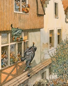 Geschichte Belgiens: Die Defenestration der Patrizier-Schöffen von Leuven im Jahr 1419