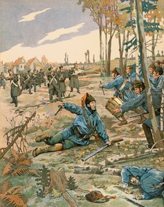 Jacques Marie Gaston Onfroy de Breville dit JOB (1858-1931) - Geschichte Belgiens: Schlacht von Berchem Lez Antwerpen, Frederic de Merode (1792 - 1830) wird tödlich verwundet, während er gegen die niederländische Armee kämpft am 24. Oktober