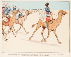 Napoleon Bonaparte auf Expedition nach Ägypten mit der Armee und Wissenschaftlern im Jahr 1798