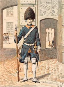 Uniformen der französischen Truppen zu allen Zeiten: 8. Regiment der Königlichen Garde (1815) von pseudonym for Onfray de Breville Jacques Job