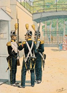 Outfit der französischen Truppen zu allen Zeiten: Voltigeurs der Garde Imperiale von pseudonym for Onfray de Breville Jacques Job
