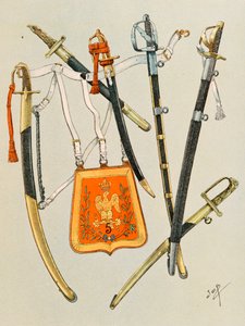 Outfit der französischen Truppen zu allen Zeiten: Waffen der Truppen, Gruppe 1, Private Sammlung von pseudonym for Onfray de Breville Jacques Job