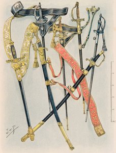 Jacques Marie Gaston Onfroy de Breville dit JOB (1858-1931) - Uniformen der französischen Truppen zu allen Zeiten: Die Waffen der Generalstäbe, Regelung des Jahres XII, Privatsammlung von pseudonym for Onfray de Breville Jacques Job