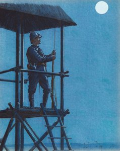 Der Porsouin (Marineinfanteriesoldat auf Wache) von pseudonym for Onfray de Breville Jacques Job