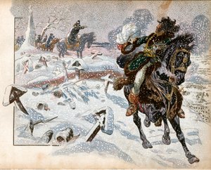 Joachim Murat (1767-1815) in der Schlacht von Eylau am 8. Februar