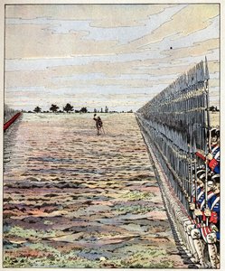 Schießen Sie zuerst, meine Herren, Worte des Grafen von Auteroche, ausgesprochen in der Schlacht von Fontenoy am 11.05.1745 während des Österreichischen Erbfolgekriegs. Illustration von Job (Jacques Marie Gaston Onfray de Bréville) von pseudonym for Onfray de Breville Jacques Job