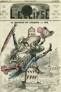 Die Schlacht von Louqsor, Vater Gagne kletterte auf den Obelisken. Titelblatt in „L