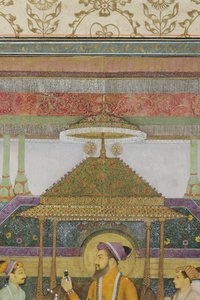 (Detail) aus Kaiser Shah Jahan auf dem Pfauenthron, 1640 von son of Aqa Riza Abid