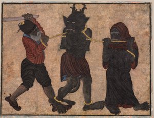 Dämon in Ketten von style of Muhammad Siya Qalam