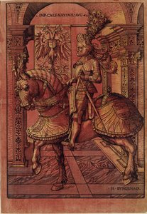 Kaiser Maximilian I. bewaffnet zu Pferd