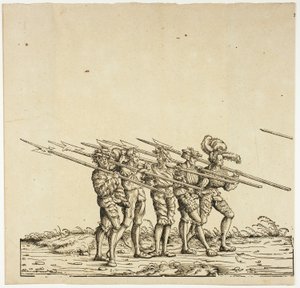 Hellebardenträger, aus dem Triumphzug von Maximilian