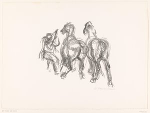 Mann und Pferde von unknown (signed by artist)