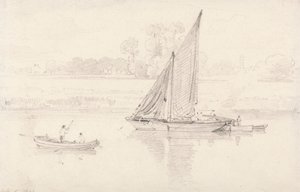 Die Themse bei Kew, 9. Februar 1806 von unknown artist
formerly John Constable