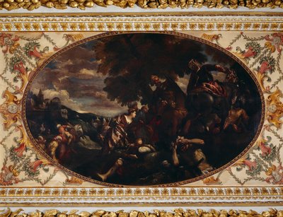 Verteidigung von Scutari, Galerie-Decke, Chiswick House, London von (1528 88) (after) Veronese