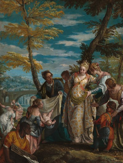 Die Auffindung des Moses von (1528-88) Veronese