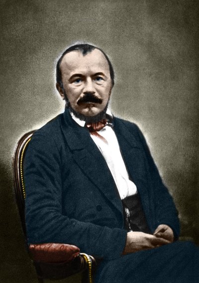 Porträt von Gérard de Nerval, französischer Schriftsteller (1808-1855). von Nadar