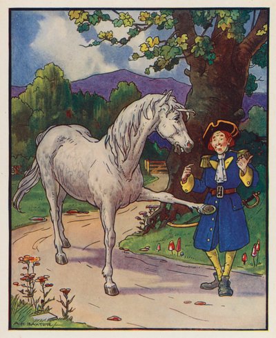 Illustration für Gullivers Reisen von Jonathan Swift von (after) American School