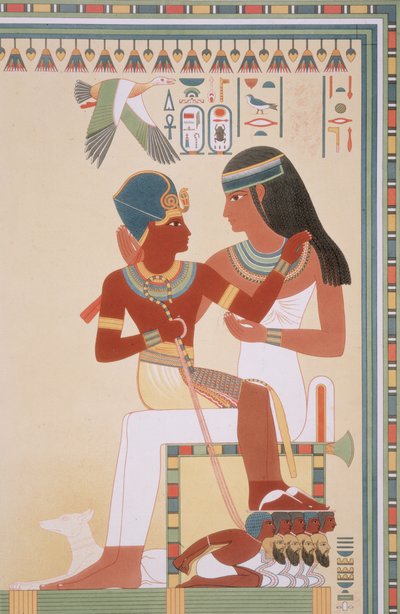 Amounoph II und seine Gouvernante aus 