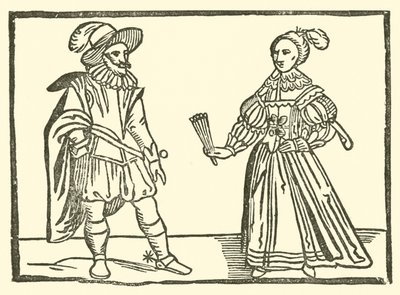 Illustration für The Roxburghe Ballads (Holzschnitt) von (after) English School