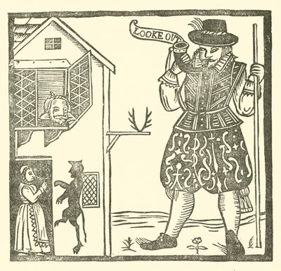 Illustration für The Roxburghe Ballads (Holzschnitt) von (after) English School
