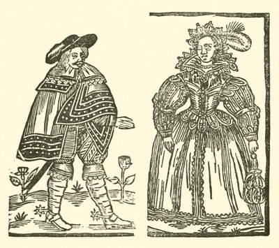 Illustration für The Roxburghe Ballads (Holzschnitt) von (after) English School