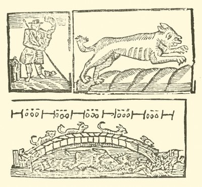 Illustration für The Roxburghe Ballads (Holzschnitt) von (after) English School