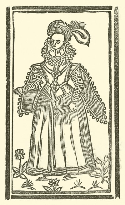 Illustration für The Roxburghe Ballads (Holzschnitt) von (after) English School