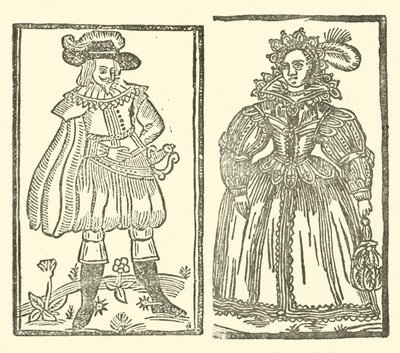 Illustration für The Roxburghe Ballads (Holzschnitt) von (after) English School