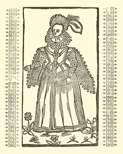 Illustration für The Roxburghe Ballads (Holzschnitt) von (after) English School