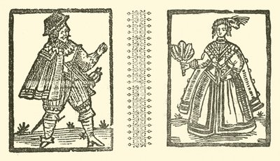 Illustration für The Roxburghe Ballads (Holzschnitt) von (after) English School