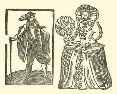 Illustration für The Roxburghe Ballads (Holzschnitt) von (after) English School