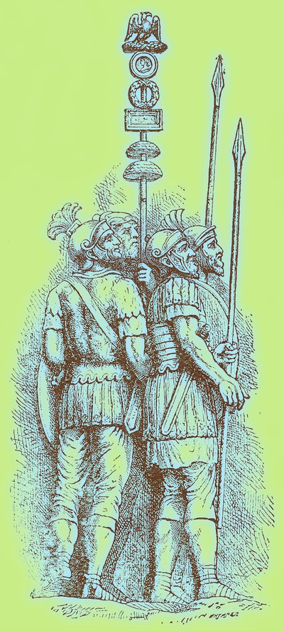 Römische Soldaten, Illustration für 